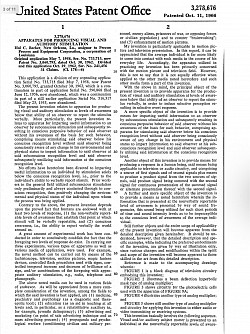 Oct. 11, 1966- APPARATUS FOR PRODUCING VISUAL AND AUDITORY STIMULATION,   3,278,676