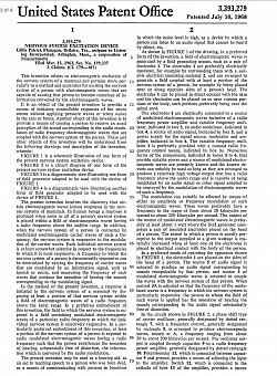 July 16, 1968- NERVOUS SYSTEM EXCITATION DEVICE, 3,393,279