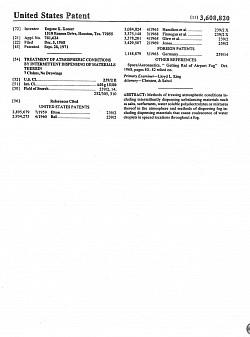 Dec. 5, 1968-TREATMENT OF ATMOSPHERIC CONDITIONS BY INTERMITTENT DISPENSING OF MATERIALS THEREIN,   3,608,820