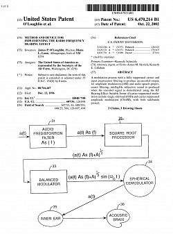 Oct. 22, 2002- METHOD AND DEVICE FOR IMPLEMENTING THE RADIO FREQUENCY HEARING EFFECT